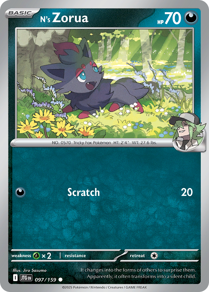 N's Zorua (JTG) #097 [EN/N] s/o