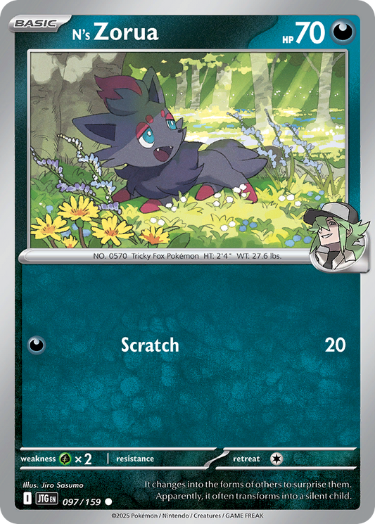 N's Zorua (JTG) #097 [EN/N] s/o