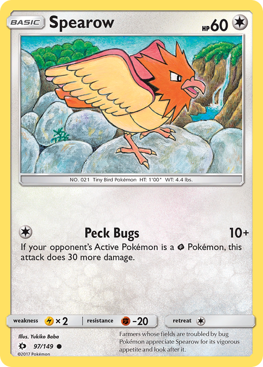 Spearow (SUM) #97 [EN/N] s/o