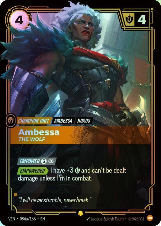 Ambessa - The Wolf (Alternate Art) (VEN) #084a [EN/F]