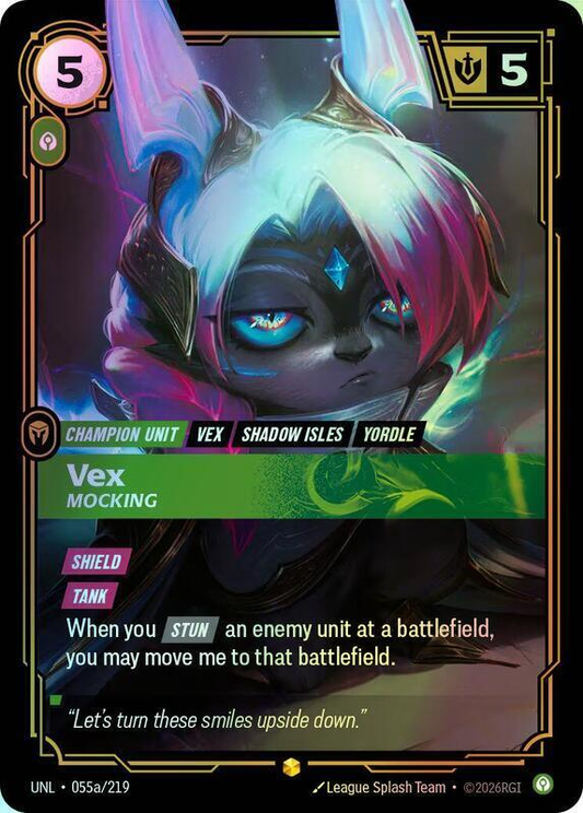 Vex, Mocking (Alternate Art) (UNL) #055a [EN/F]