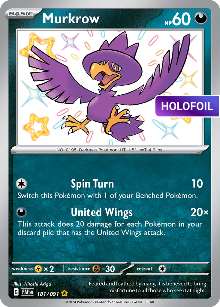 Murkrow (PAF) #181 [EN/H] s/o