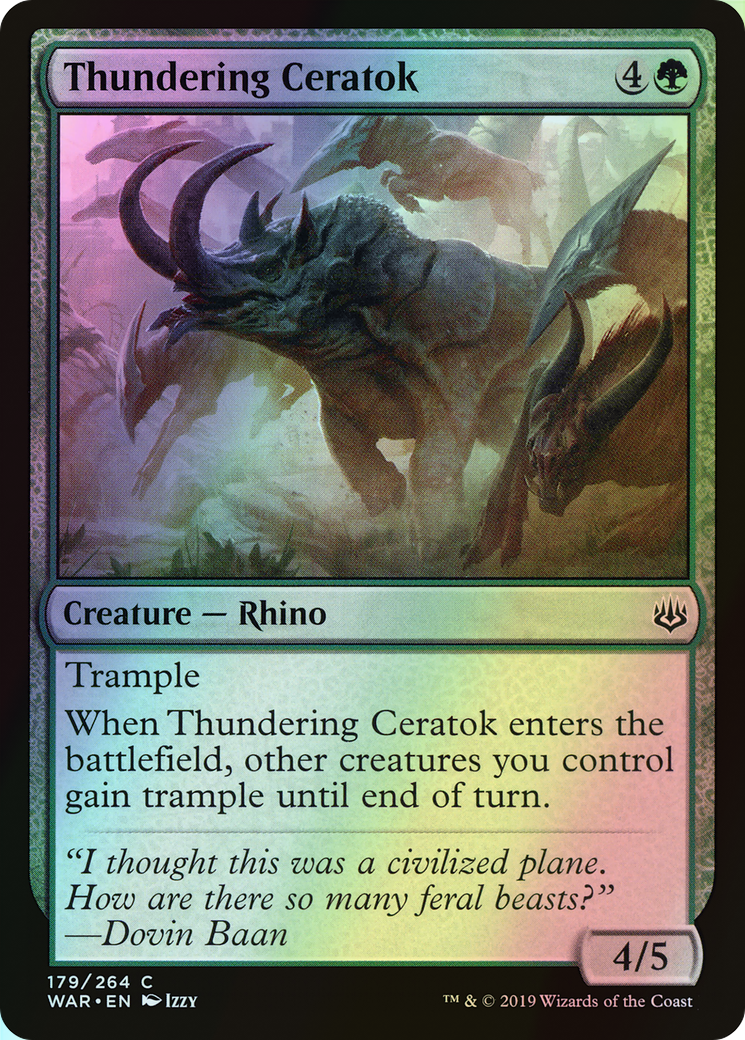 Thundering Ceratok (WAR) #179 [EN/F]