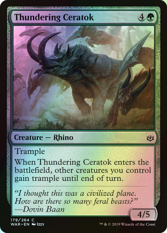 Thundering Ceratok (WAR) #179 [EN/F]