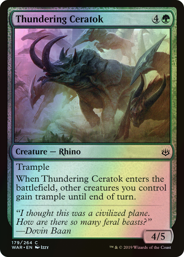 Thundering Ceratok (WAR) #179 [EN/F]