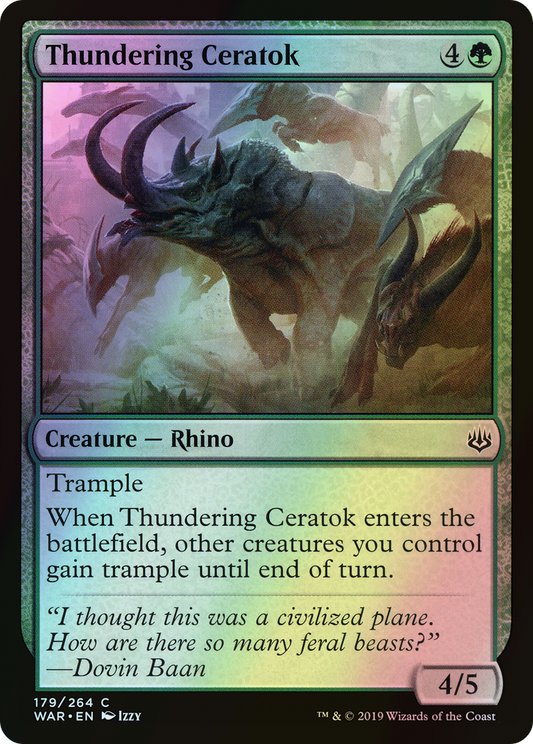 Thundering Ceratok (WAR) #179 [EN/F]
