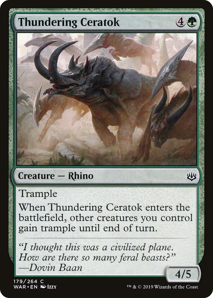 Thundering Ceratok (WAR) #179 [EN/N]
