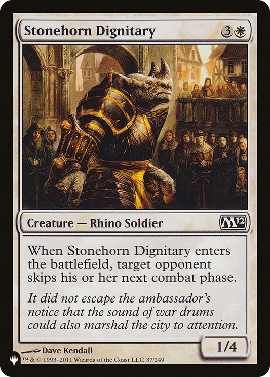 Stonehorn Dignitary (PLST) #M12-37 [EN/N] s/o