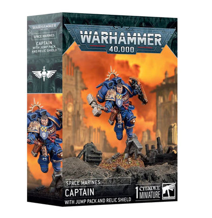 48-102 - Warhammer 40,000 - Space Marines: Captain with Jump Pack & Relic Shield