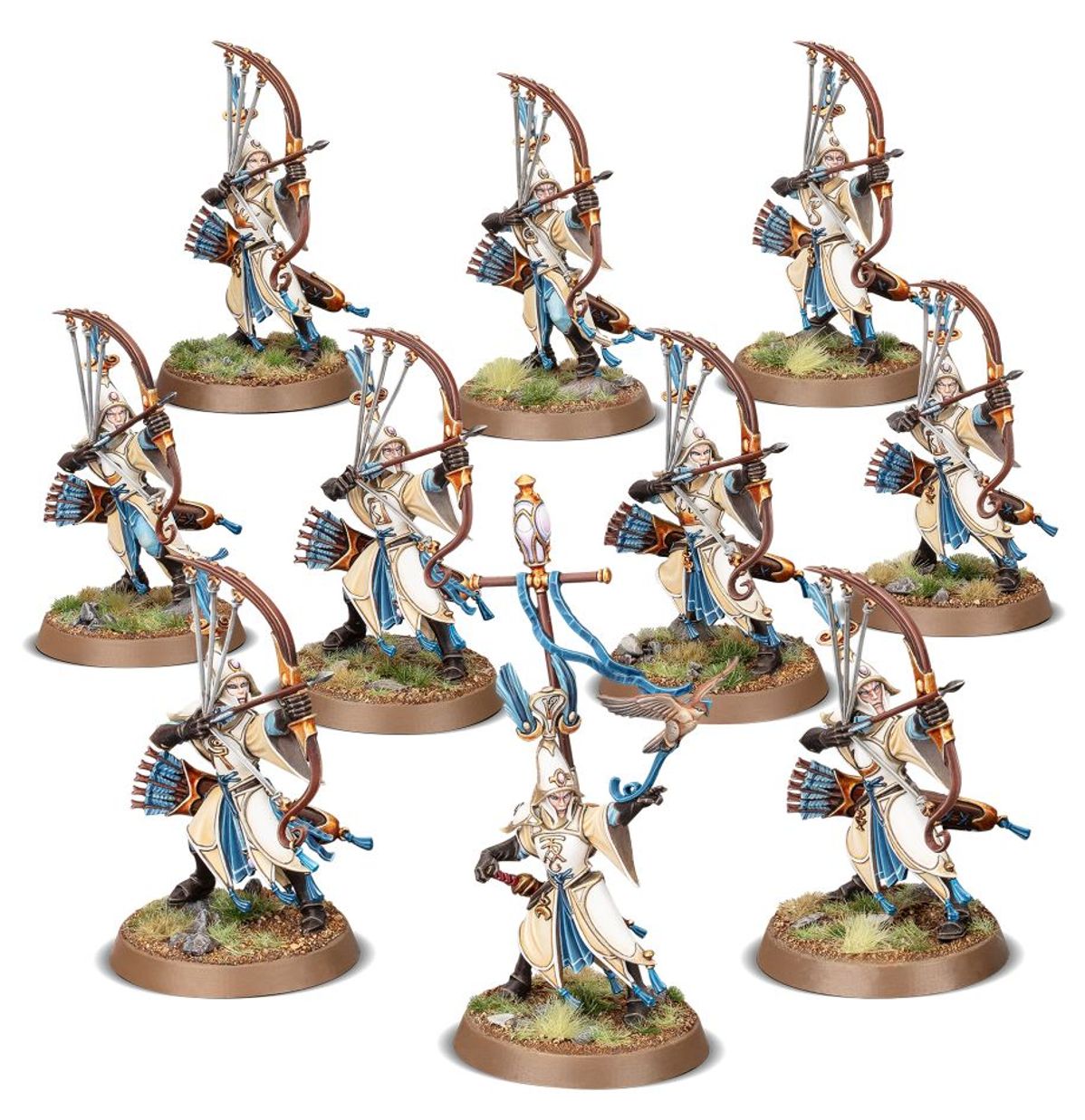 87-58 Warhammer Age Of Sigmar Lumineth Realm-Lords Vanari Auralan Sentinels