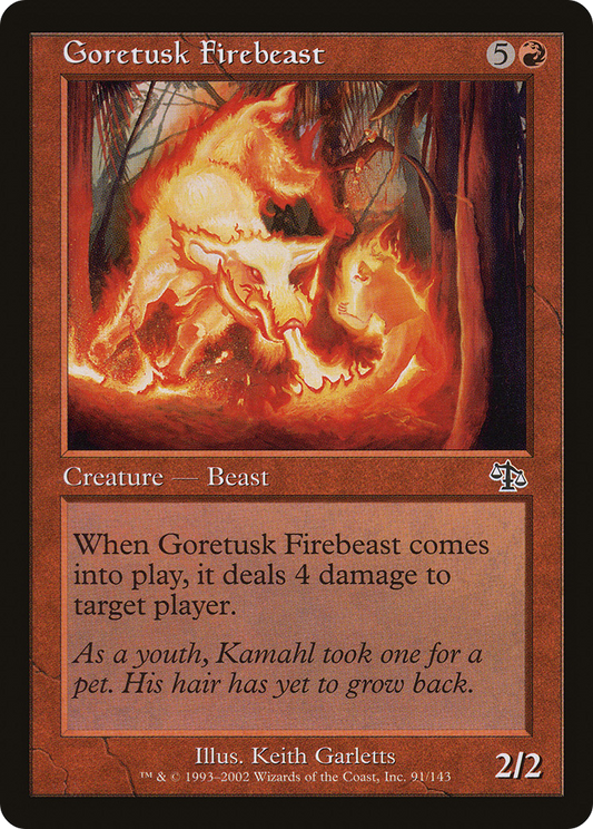 Goretusk Firebeast (JUD) #91 [EN/N] s/o