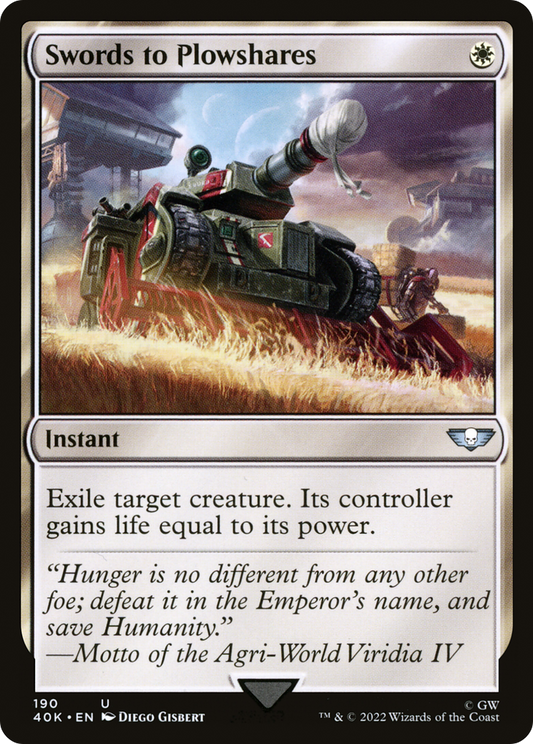 Swords to Plowshares (40K) #190 [EN/N] s/o