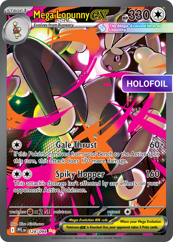 Mega Lopunny ex (PFL) #128 [EN/H]
