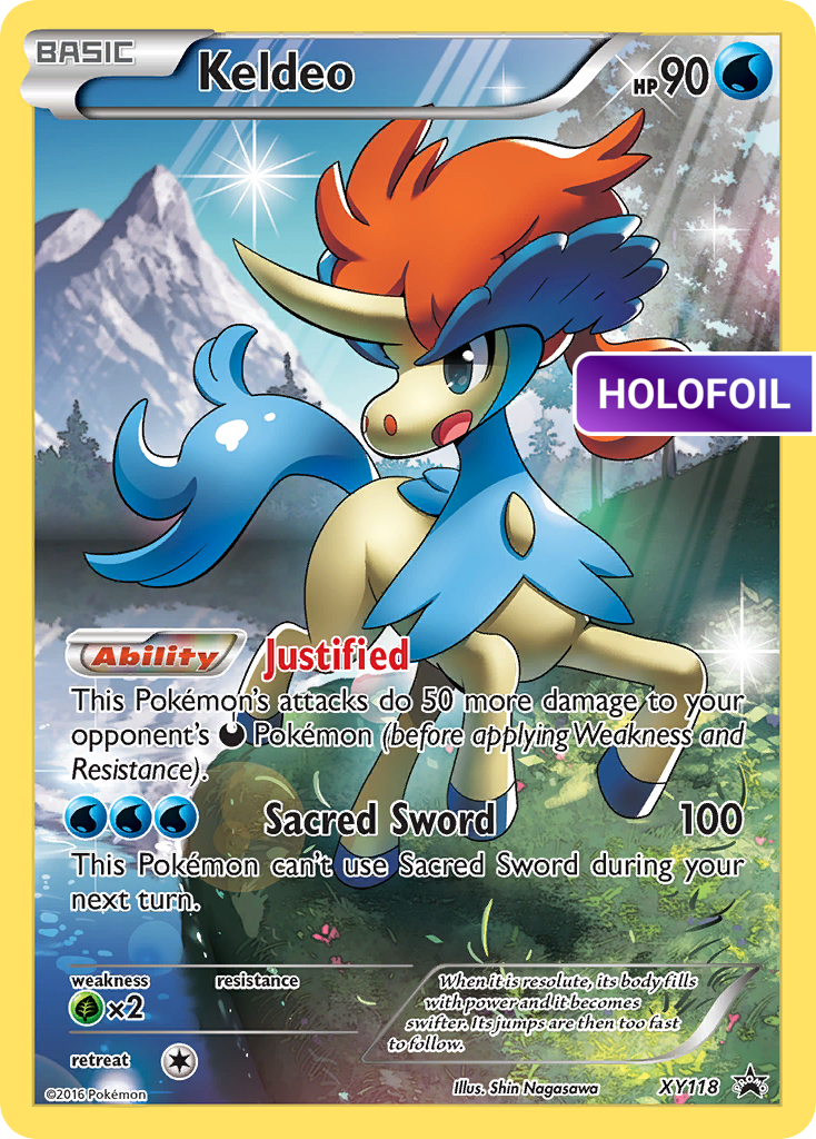 Keldeo (PR-XY) #XY118 [EN/H] s/o