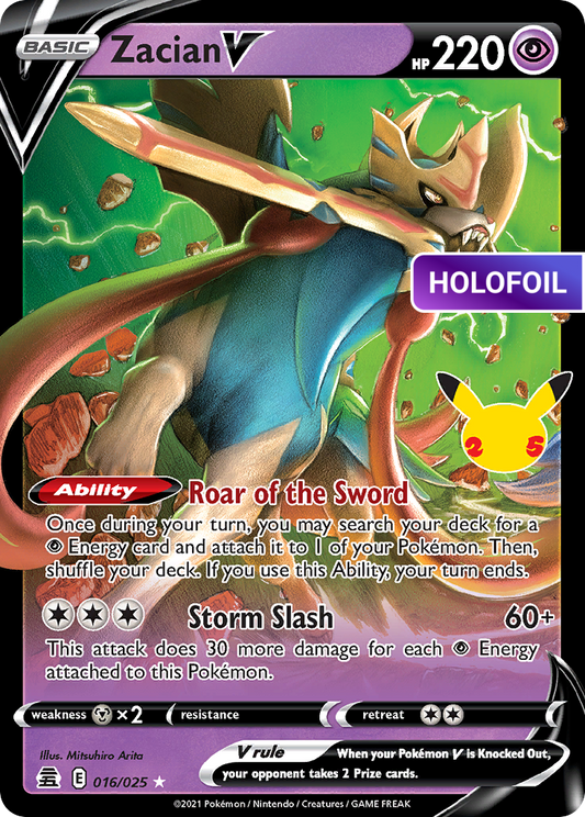 Zacian V (CEL) #016 [EN/H] s/o