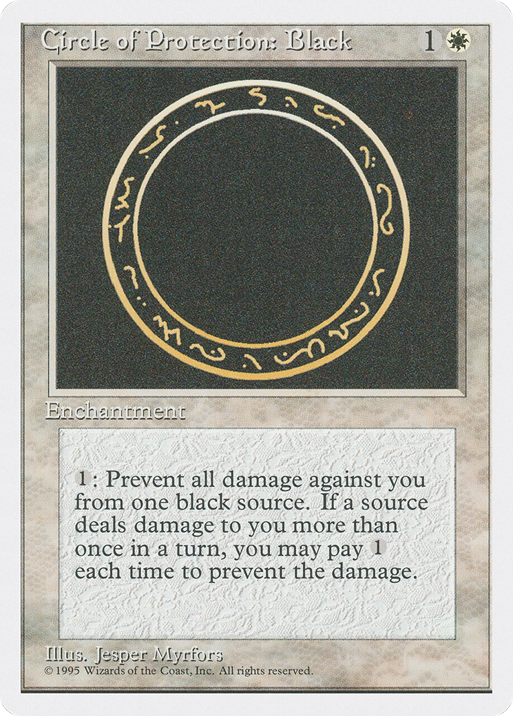 Circle of Protection: Black (4ED) #14 [EN/N]