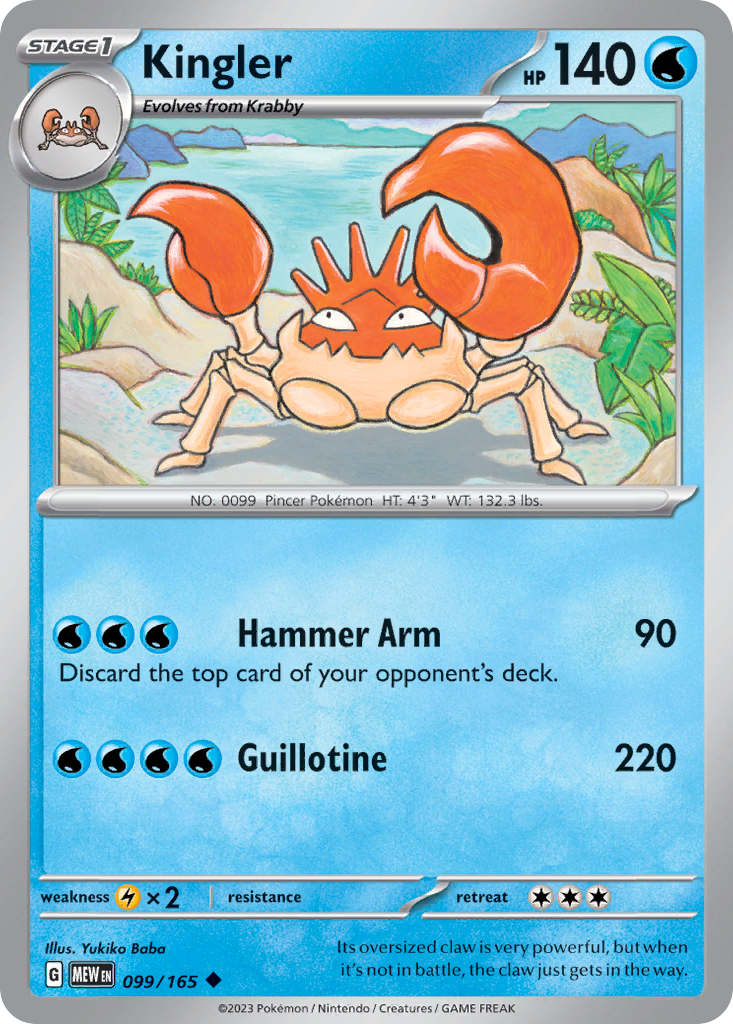Kingler (MEW) #099 [EN/N] s/o