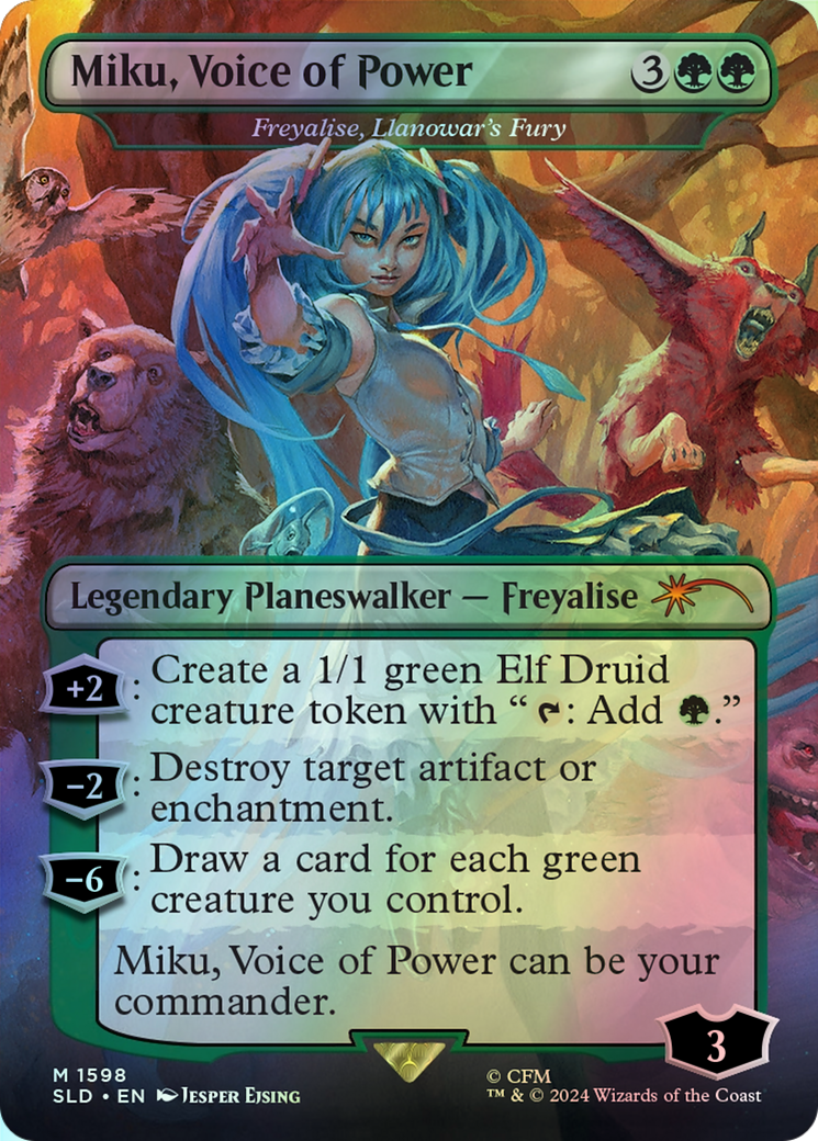 Freyalise, Llanowar's Fury (SLD) #1598 [EN/F] s/o