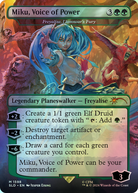 Freyalise, Llanowar's Fury (SLD) #1598 [EN/F] s/o