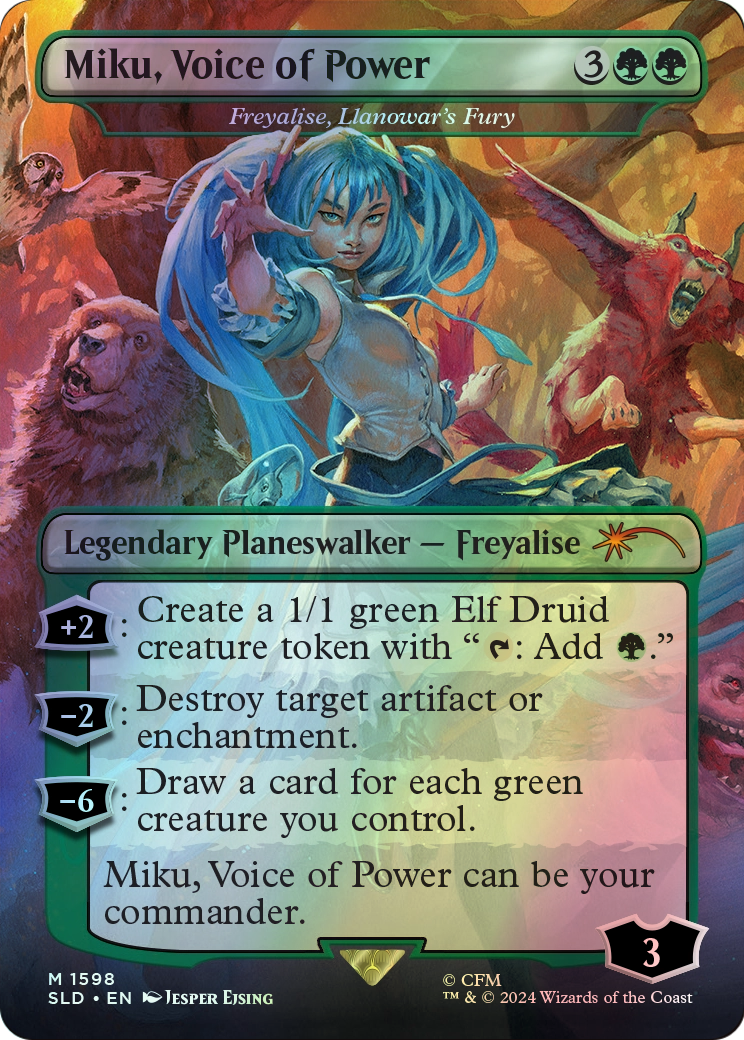 Freyalise, Llanowar's Fury (SLD) #1598 [EN/F] s/o