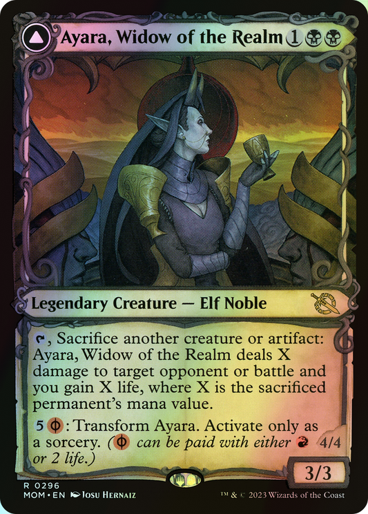 Ayara, Widow of the Realm // Ayara, Furnace Queen (MOM) #296 [EN/F]