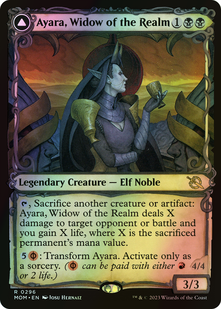 Ayara, Widow of the Realm // Ayara, Furnace Queen (MOM) #296 [EN/F]