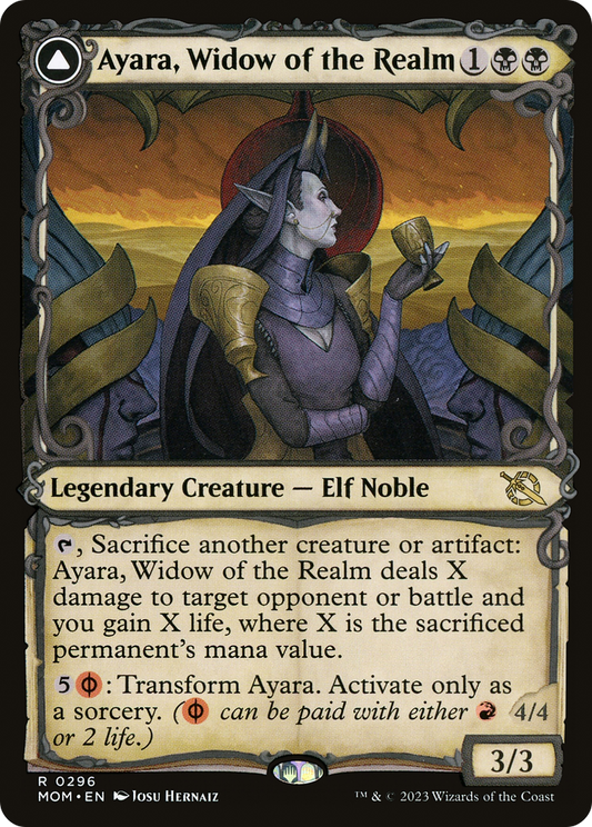 Ayara, Widow of the Realm // Ayara, Furnace Queen (MOM) #296 [EN/N]