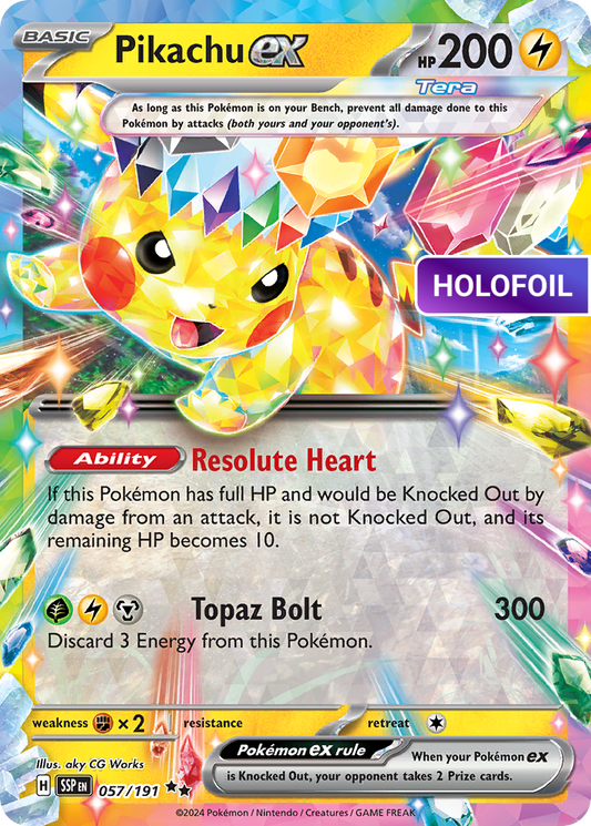 Pikachu ex (SSP) #57 [EN/H] s/o