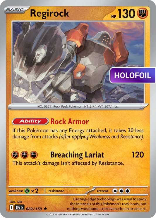 Regirock (JTG) #082 [EN/H] s/o