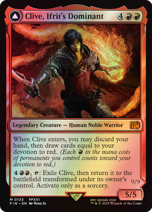Clive, Ifrit's Dominant // Ifrit, Warden of Inferno (FIN) #133 [EN/F] s/o