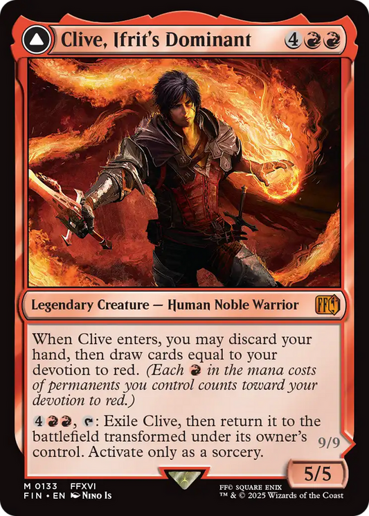 Clive, Ifrit's Dominant // Ifrit, Warden of Inferno (FIN) #133 [EN/N]