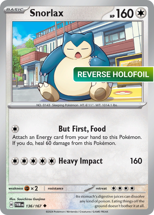 Snorlax (TWM) #136 [EN/R] s/o