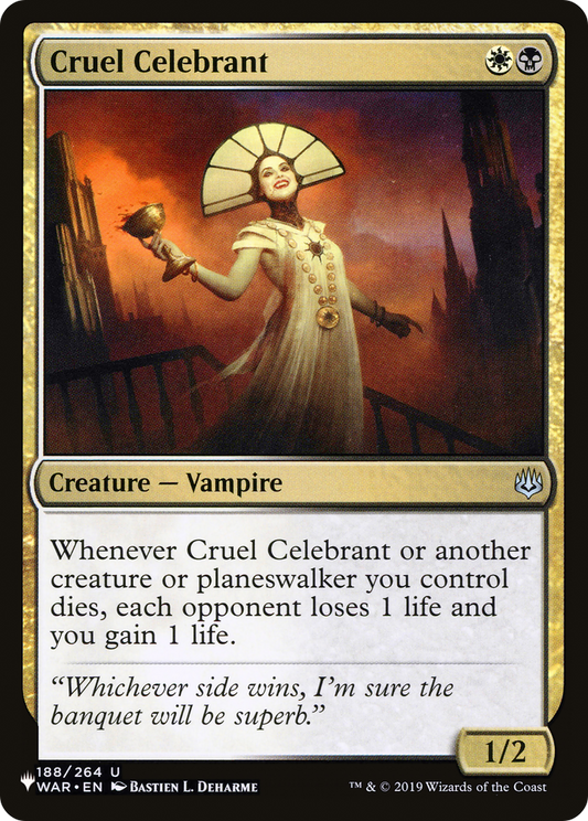 Cruel Celebrant (PLST) #WAR-188 [EN/N]