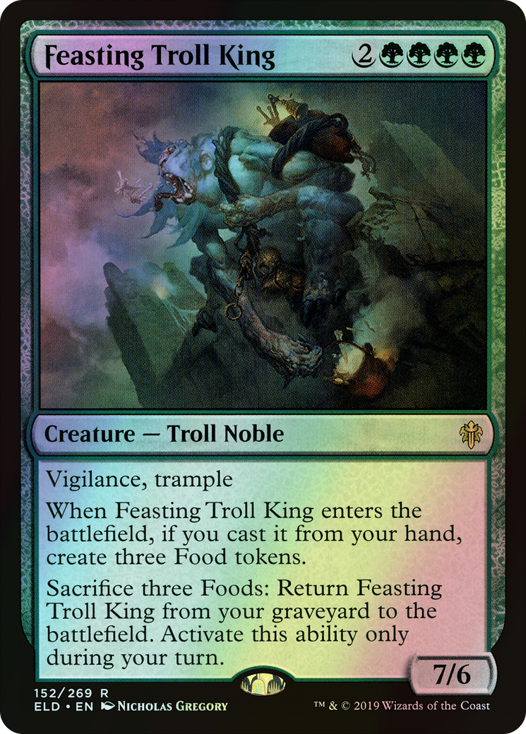 Feasting Troll King (ELD) #152 [EN/F] s/o