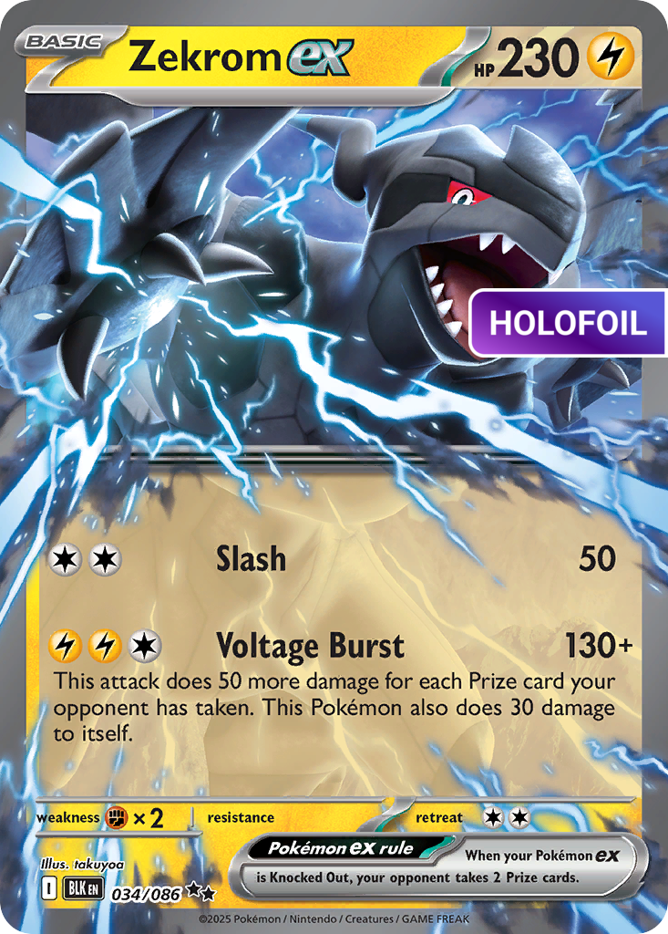 Zekrom ex (BLK) #034 [EN/H] s/o