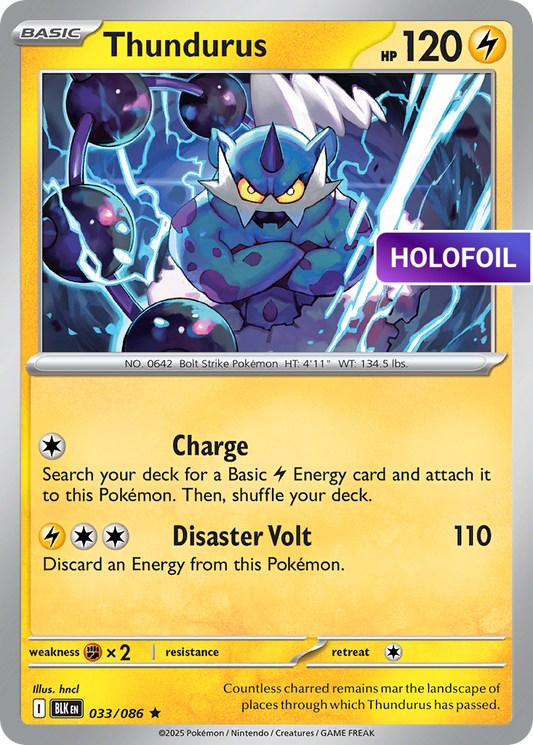 Thundurus (BLK) #33 [EN/H] s/o