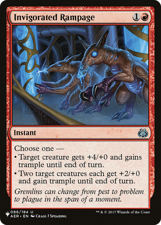 Invigorated Rampage (PLST) #AER-86 [EN/N]