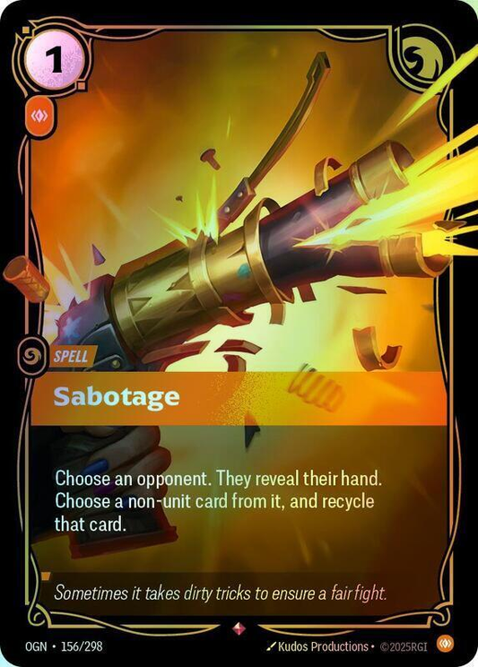 Sabotage (OGN) #156 [EN/F] s/o
