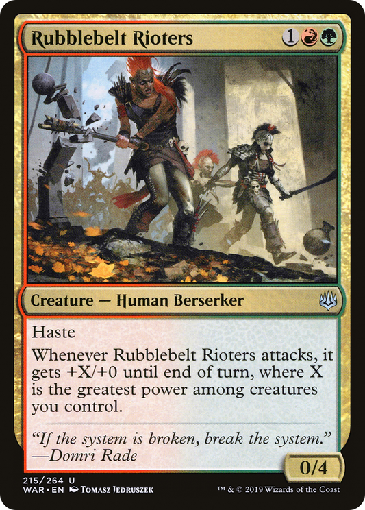 Rubblebelt Rioters (WAR) #215 [EN/N]