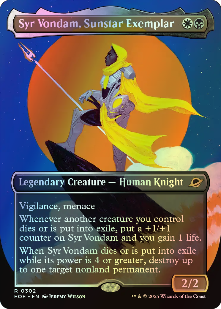 Syr Vondam, Sunstar Exemplar (EOE) #302 [EN/F] s/o
