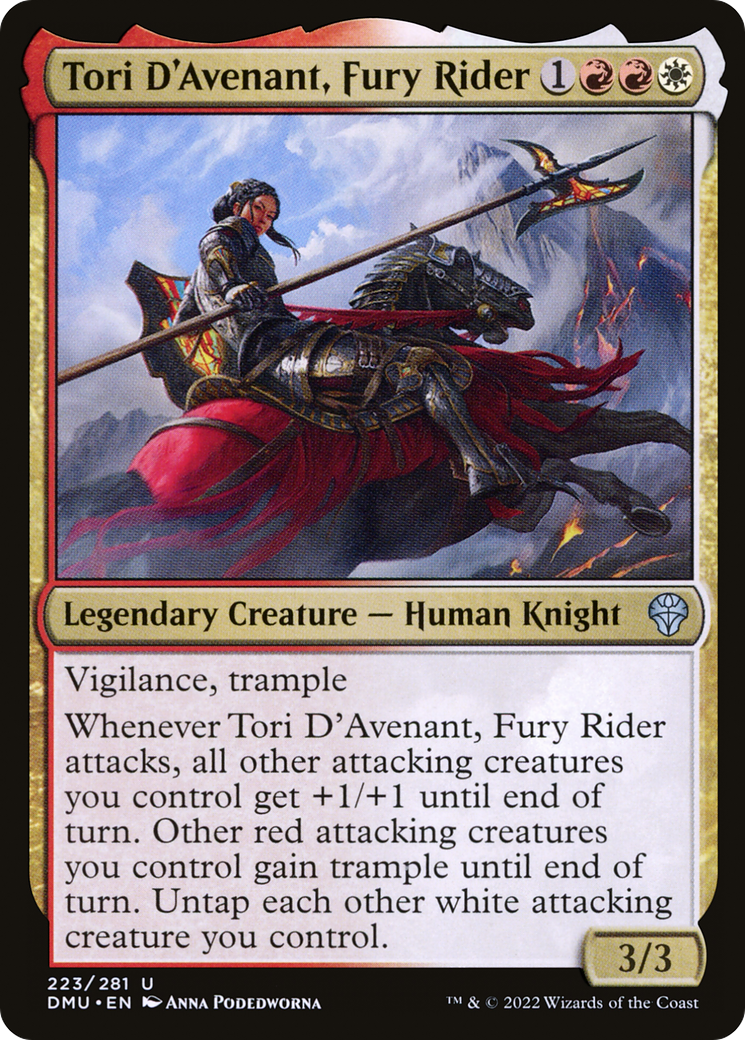 Tori D'Avenant, Fury Rider (DMU) #223 [EN/N]