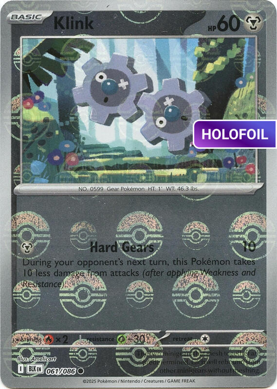Klink (Poke Ball Pattern) (BLK) #061_V3 [EN/H]