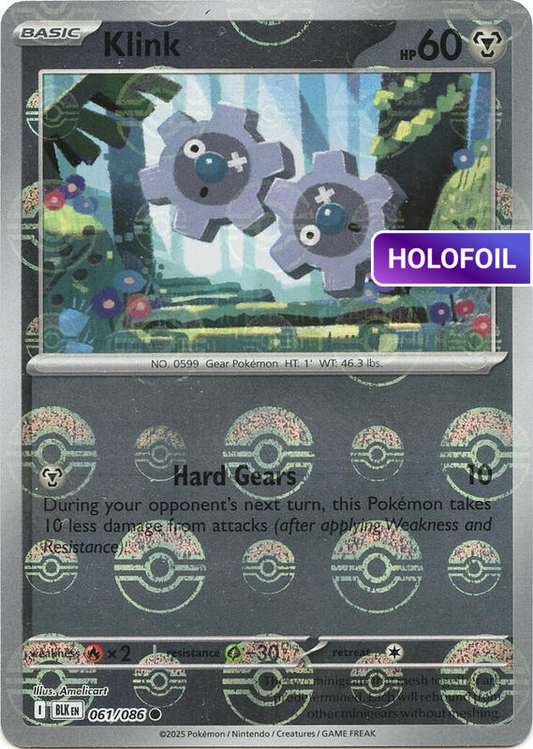 Klink (Poke Ball Pattern) (BLK) #061_V3 [EN/H]