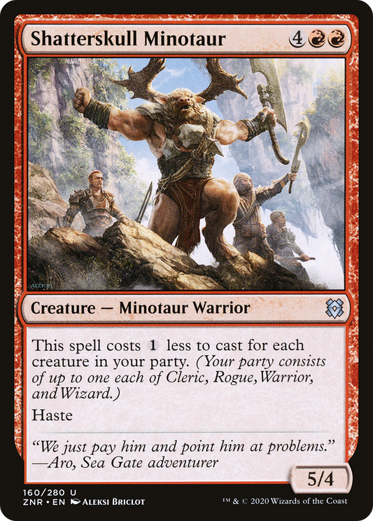 Shatterskull Minotaur (ZNR) #160 [EN/N]