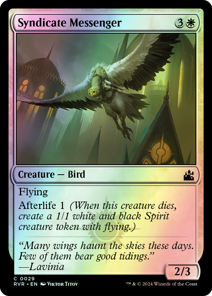 Syndicate Messenger (RVR) #29 [EN/F]