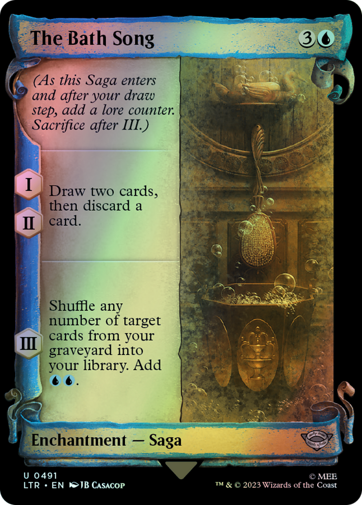 The Bath Song - Silver Foil (LTR) #491 [EN/F]
