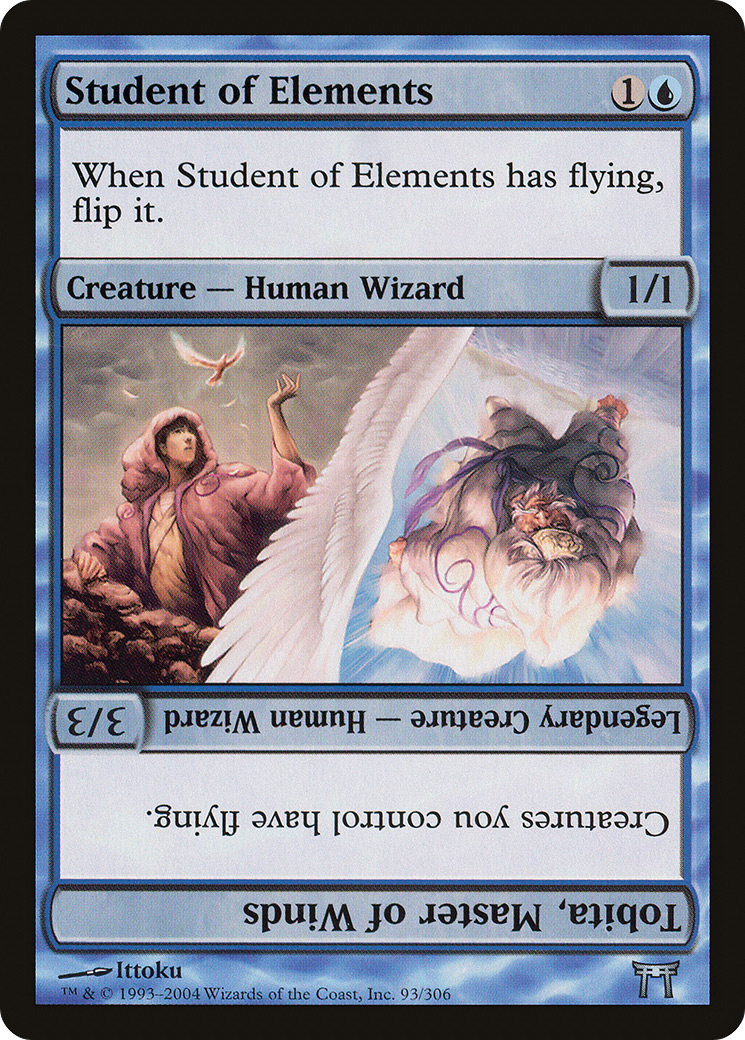 Student of Elements // Tobita, Master of Winds (CHK) #93 [EN/N] s/o