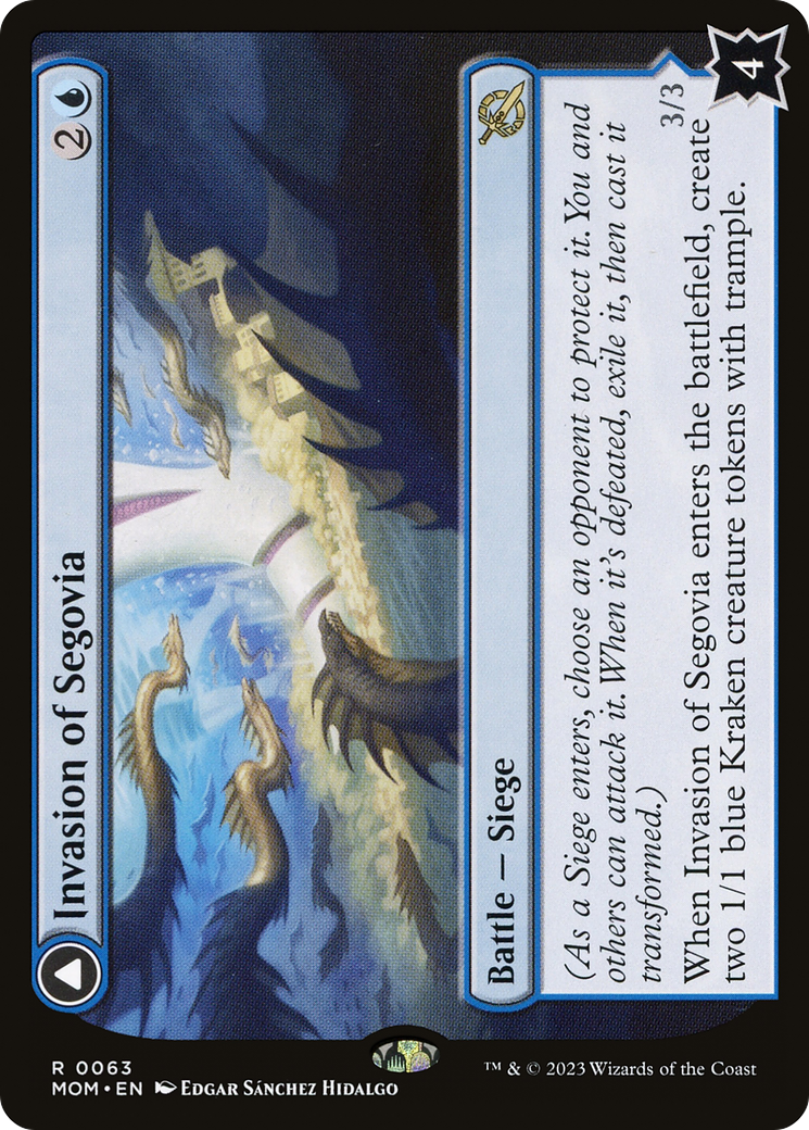 Invasion of Segovia // Caetus, Sea Tyrant of Segovia (MOM) #63 [EN/N] s/o
