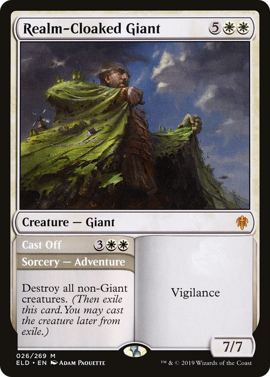 Realm-Cloaked Giant // Cast Off (ELD) #26 [EN/N]