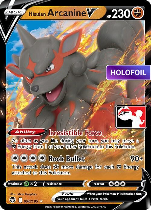 Hisuian Arcanine V - 090/195 (PPSC) #090_V1 [EN/H]